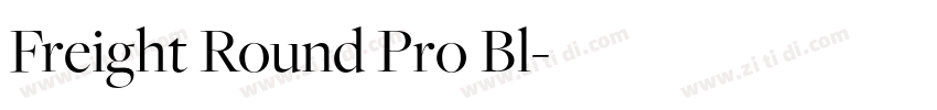 Freight Round Pro Bl字体转换